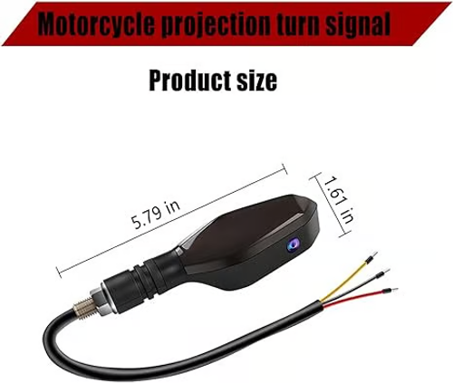 Motorcycle projection turn signals