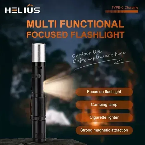 Arc Electric Shock Flashlight Rechargeable Self-defense Torch Lights for Home