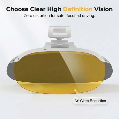 Anti-Glare Car Sun Visor Extender – Day & Night Dual Lens, 360° Rotatable ✨
