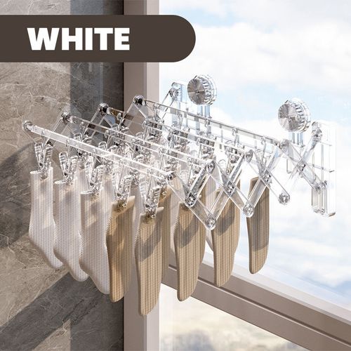 New style foldable suction cup sock drying rack