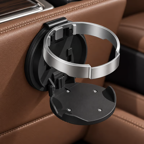 🚗 Universal Foldable Car Cup Holder with Hook