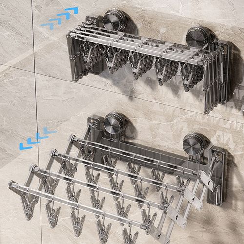 New style foldable suction cup sock drying rack