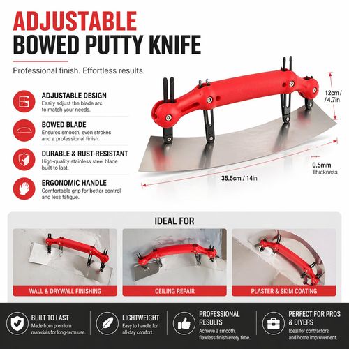 Adjustable external corner putty scraping tool