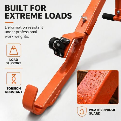 Aluminum Alloy Ladder Stabilizer Roof Hooks with Stabilizer Rod for Straight Ladders