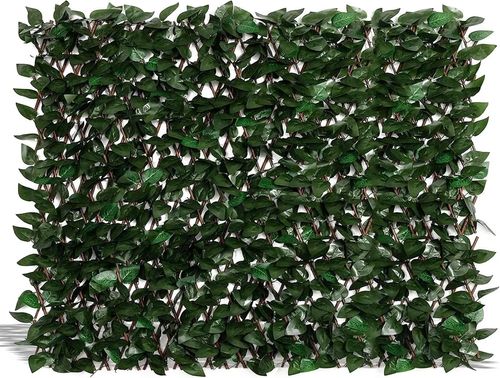 Artificial ivy retractable fence privacy screen