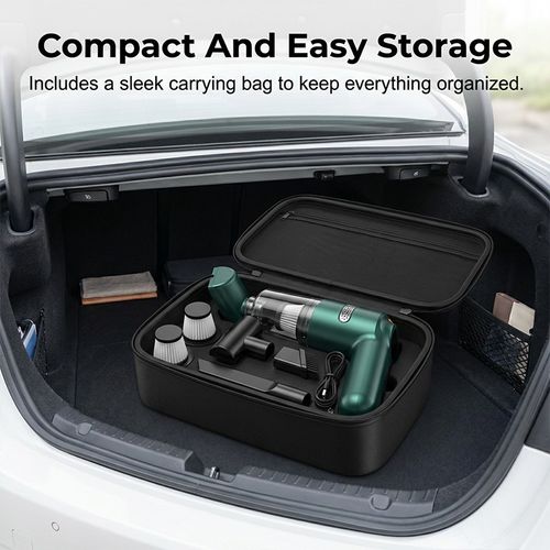 Cordless Car Vacuum – 10000Pa Suction & 4000mAh Battery🚗