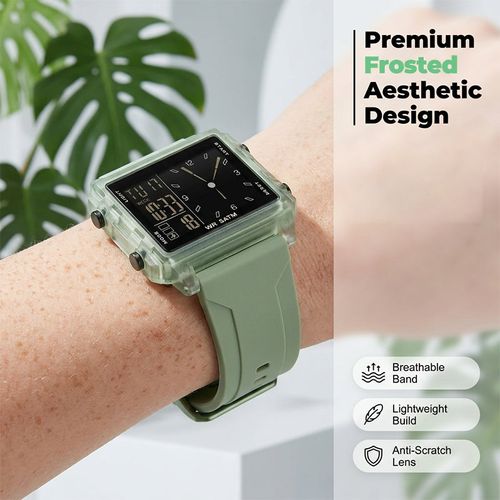 Water‑Resistant Transparent Digital Watch