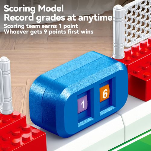 2 Player Battle Tabletop Soccer Game Interactive Table Football Board Toy for Kids