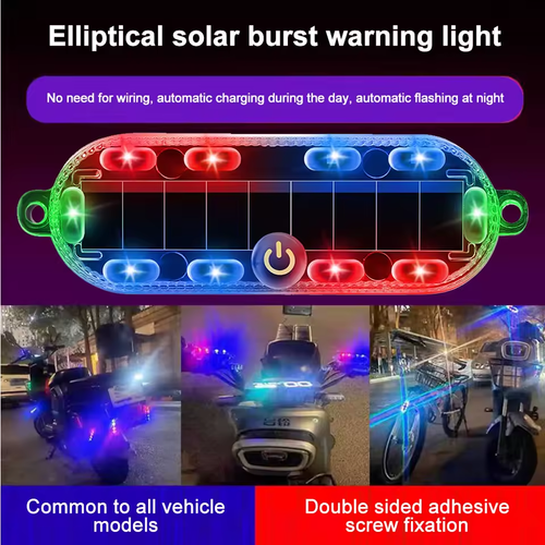 💥Solar 7‑Color Warning Lights (4 Pcs)