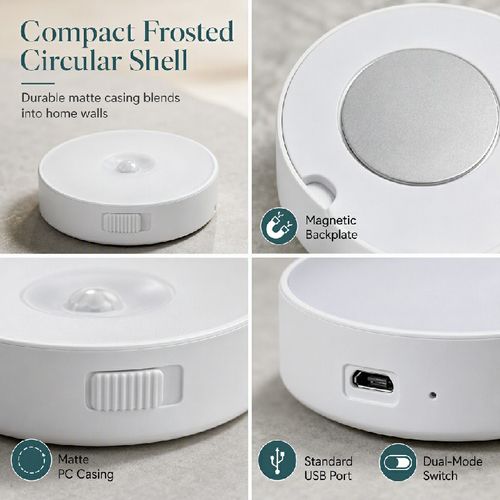 💡 3PCS-Smart Rechargeable Wireless LED Motion Sensor Night Light – Smart Lighting for Every Corner 🌙✨