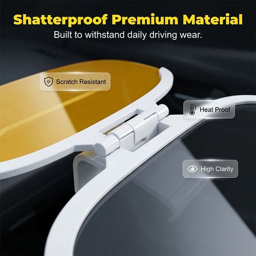 Anti-Glare Car Sun Visor Extender – Day & Night Dual Lens, 360° Rotatable ✨