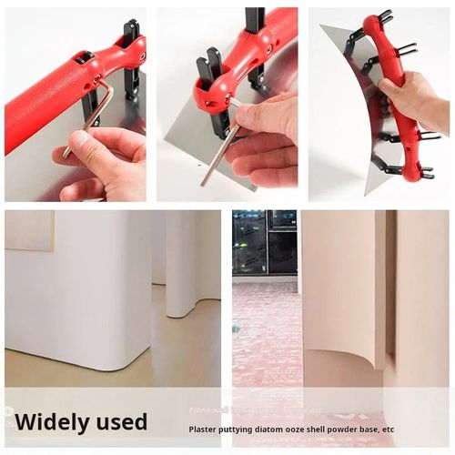 Adjustable external corner putty scraping tool