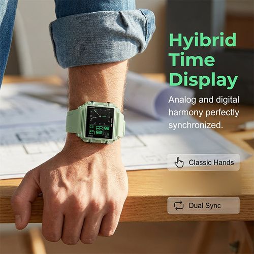 Water‑Resistant Transparent Digital Watch