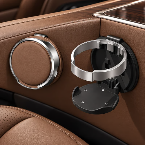 🚗 Universal Foldable Car Cup Holder with Hook