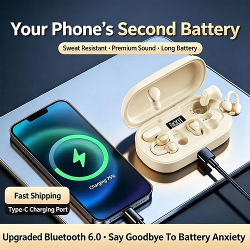 3-in-1 Wireless Earbuds with Digital Display