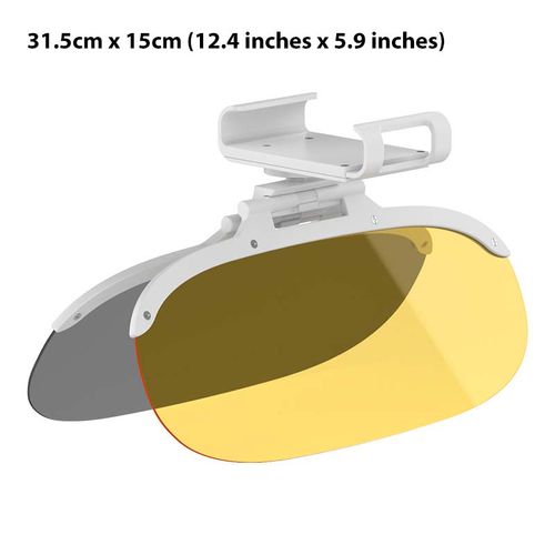 Anti-Glare Car Sun Visor Extender – Day & Night Dual Lens, 360° Rotatable ✨
