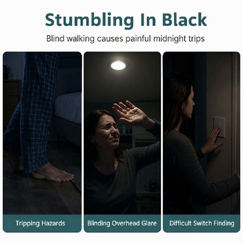 💡 3PCS-Smart Rechargeable Wireless LED Motion Sensor Night Light – Smart Lighting for Every Corner 🌙✨