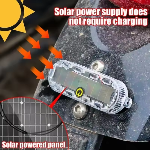💥Solar 7‑Color Warning Lights (4 Pcs)