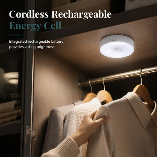 💡 3PCS-Smart Rechargeable Wireless LED Motion Sensor Night Light – Smart Lighting for Every Corner 🌙✨