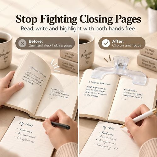 Buy 2 Get 1 Free (3 PCS)-Curved Book Page Holder