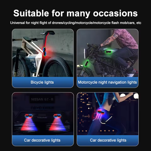 💥Solar 7‑Color Warning Lights (4 Pcs)