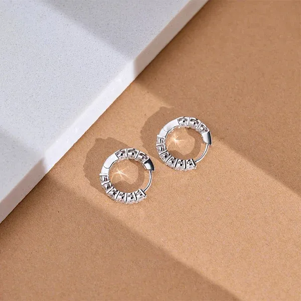 New Product Promotion 49% Off-925 Silver Moissanite Earrings