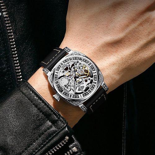NEW Multifunction engraved mechanical watch