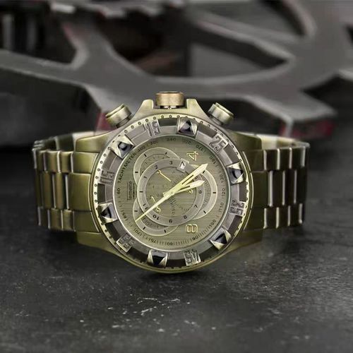 Top Brand Luxury Original Stainless Steel Bronze Big Dial Male Wristwatches⌚