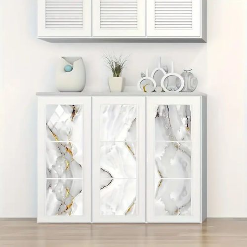 Flower Tile Stickers, Home Renovation Bathroom Kitchen Cabinet Decoration Transformation Self-Adhesive Wall Stickers-10pc