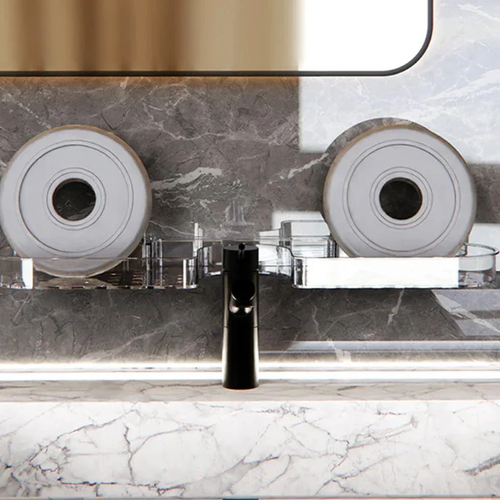 🎁Suction Cup Shelf Organizer No Drilling Required