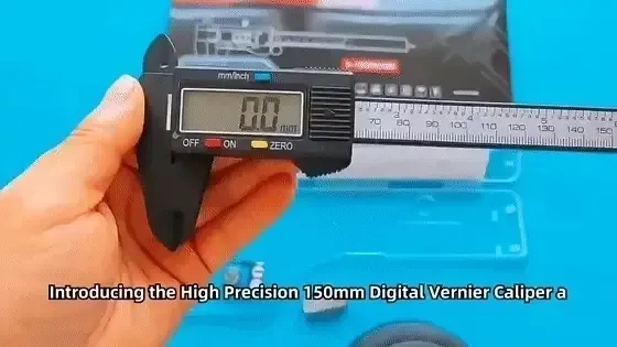 🔥🔥🔥Digital Caliper, Electronic Micrometer Measuring Tool with LCD Display, Carbon Fiber Plastic Vernier Caliper, Battery Operated Precision Measurement Instrument for Furniture Hardware Parts – Up to 150Mm Measurement Range RV Furniture Parts