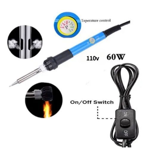 🔥🔥🔥60w Nine-in-One Electric Welding Kit with Temperature Adjustment and Switch, Soldering Iron Electronic Repair Tool and Household Solder Set