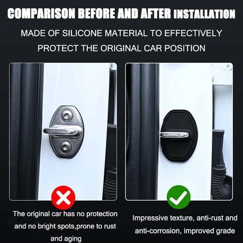 🔥Car Silicone Door Latch Protective Cover(4 PCS)