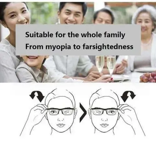 Adjustable focus glasses