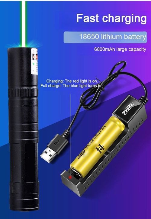 Green single-point laser light