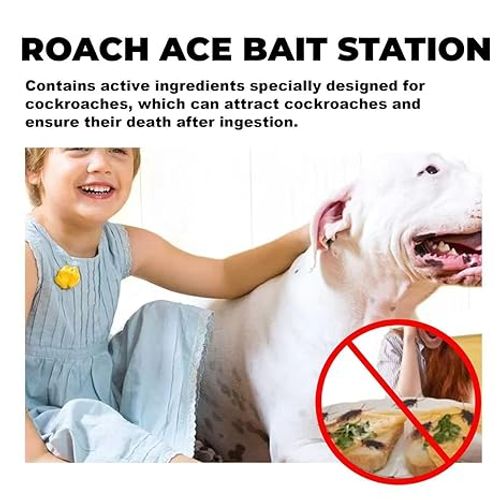 HOGOOD Roach Bait Stations, CockRoach Trap Killer,Natural Cockroach Repellent, Roach Traps Indoor