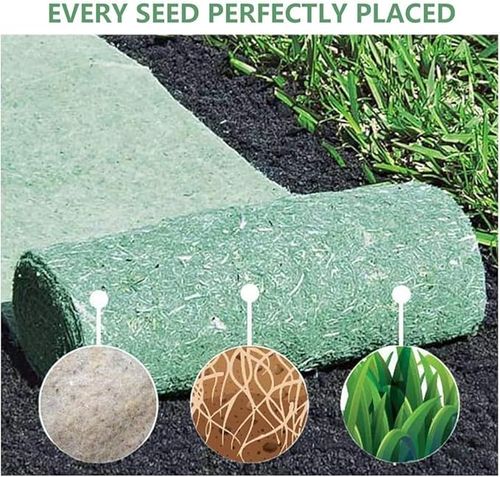 🚵🚵Grass Seed Mat Roll - Biodegradable Lawn Seed Mat 🚵