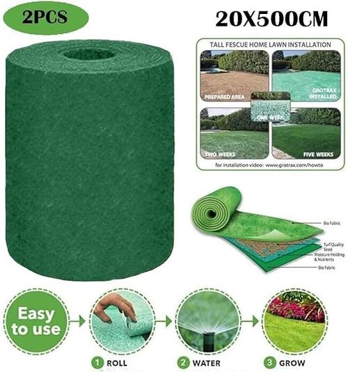 🚵🚵Grass Seed Mat Roll - Biodegradable Lawn Seed Mat 🚵