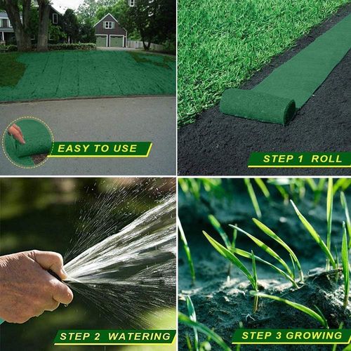 🚵🚵Grass Seed Mat Roll - Biodegradable Lawn Seed Mat 🚵