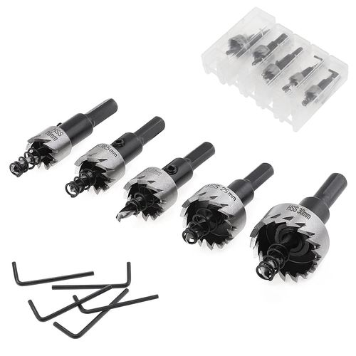XQ HSS Hole Saw Cutter, Drill Bits Set Heavy Duty Tool Kit for Stainless Steel, Aluminum Alloy, Plastic and Wood