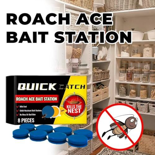 HOGOOD Roach Bait Stations, CockRoach Trap Killer,Natural Cockroach Repellent, Roach Traps Indoor