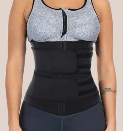 Adjustable waist slimming device, spandex anti-sweat waist belt shaping tight-fitting garment