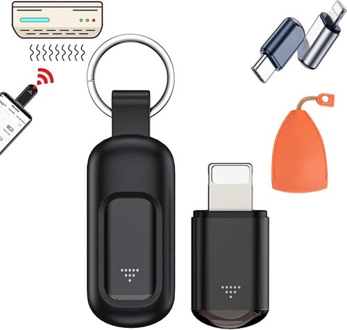 Cyberplex Hacking Device, Cyberplex, Iflipper, Microlord Mini Hacking Device, Universal Remote Smartphone Ir Controller Adapter (Lighting for iPhone-Black)