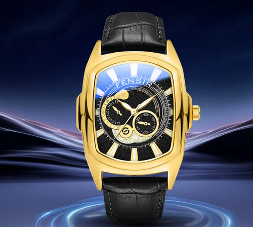 xq Sport Watches for Men Rose Gold Automatic Watches Huge Big Watch Rubber Strap