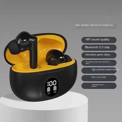 2026 New Airbuds TWS Earphones with LED Battery Indicator Noise Cancelling Bass Wireless Earphone In-Ear Format JL Chipset