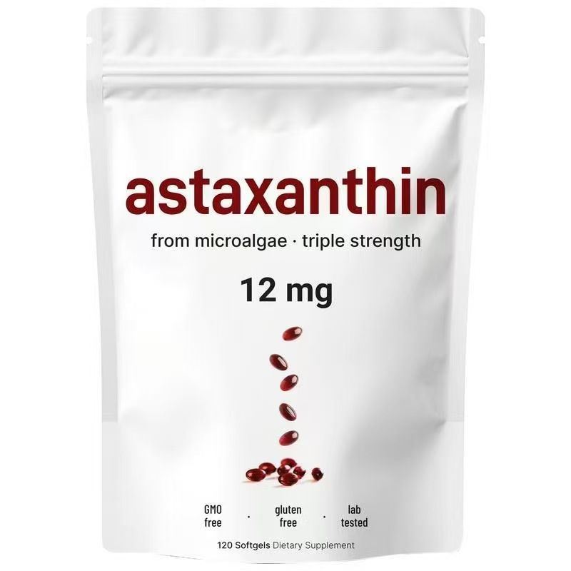 Astaxanthin 12 mg Softgels | Natural Antioxidant from Microalgae, 120 Count (4‑Month Supply)