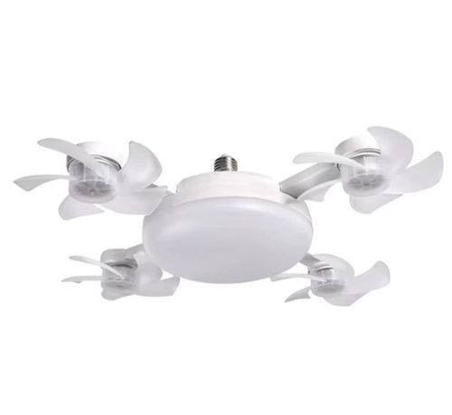 Drone Fan Integrated Light with E27 Screw Creative  Head Remote-Controlled