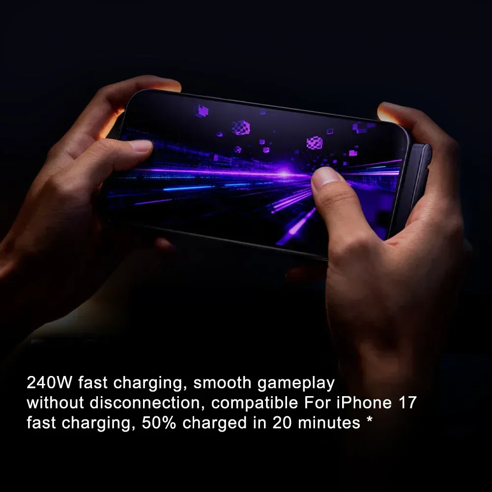 New 240W Fast Charging Foldable Phone Holder Data Cable