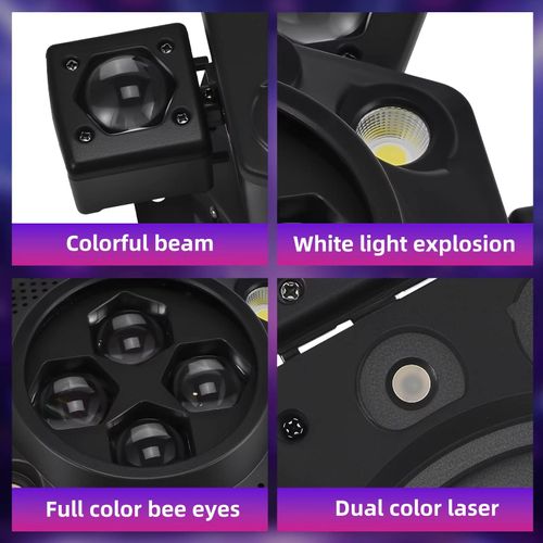 Moving Head Disco Lighting 6 Arms RGBW LED Strobe Lighs
