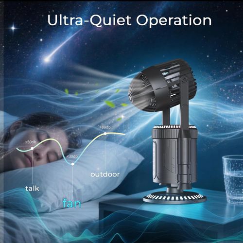 Rocket Desk Fan with Mist Humidifier,